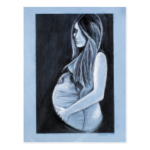 with child - postcard