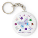 With God All Things are possible keychains