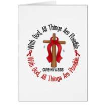 WITH GOD CROSS AIDS / HIV T-Shirts & Gifts