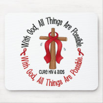 WITH GOD CROSS AIDS / HIV T-Shirts & Gifts