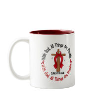 WITH GOD CROSS AIDS / HIV T-Shirts & Gifts Coffee Mug