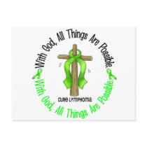 WITH GOD CROSS Non-Hodgkin’s Lymphoma T-Shirts