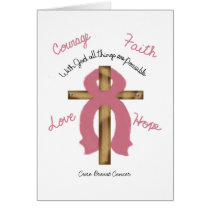 With God Pink Cross hoodie Cards