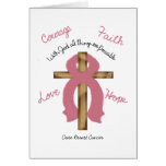 With God Pink Cross hoodie Cards