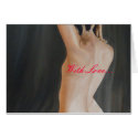 With Love Fine Art Portrait Greeting Card