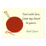 With Love Knitter's Hang Tag business cards