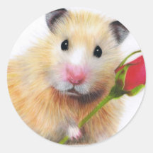 With Love Round Sticker
