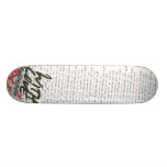 "With Love' words Skateboard