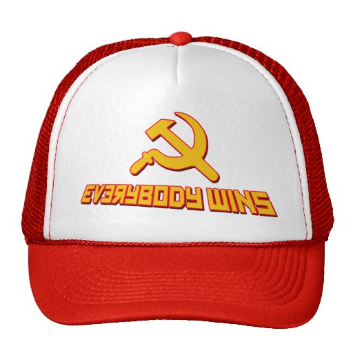 With Socialism Everybody Wins! Government Satire Trucker Hats
