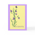 With Sympathy blank note card