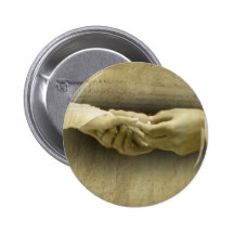 With this Ring, Romantic Vintage Wedding Love Pinback Button