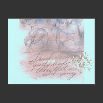 With Young postcards
