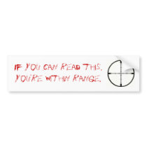 Within Range Bumper Stickers