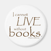Without Books Fridge Magnets