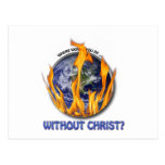Without Christ Post Card