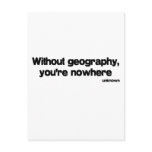 Without Geography quote postcards