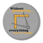 WITHOUT GEOMETRY, EVERYTHING WOULD BE STRAIGHT magnets