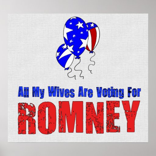 Wives For Romney Posters
