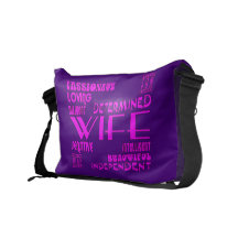 Wives Wedding Anniversary Birthday Party Qualities Commuter Bag