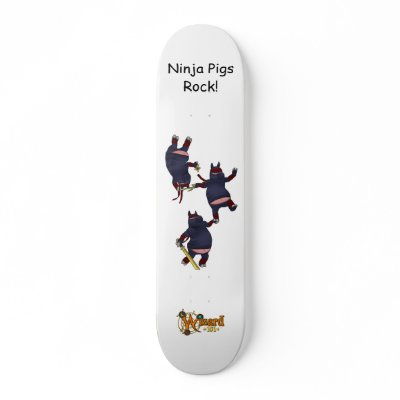 Wizard101 Ninja Pigs Rock Skateboard by Wizard101