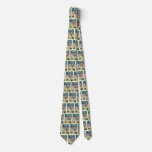 Wizard of Oz Characters on the Yellow Brick Road Neckties