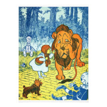 Wizard of Oz Dorothy and the Cowardly Lion Invites
