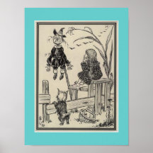 Wizard of Oz - Dorothy and the Scarecrow poster
