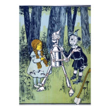 Wizard of Oz Dorothy Tin Woodsman Scarecrow Custom Invitations