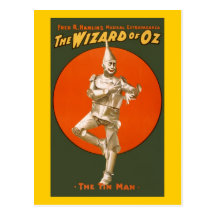 Wizard Of Oz Tin Man Postcard