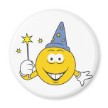 Wizard  Smiley Face magnets