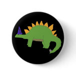 Wizard Stegosaurus pin buttons