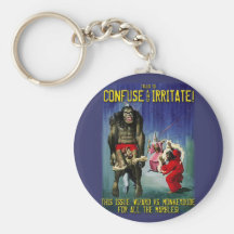 Wizard vs Monkeydude! Key Chain