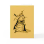 wizard with pointed hat  card