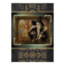 Wizards Magic Large Invitation