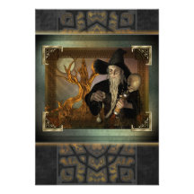 Wizards Magic RSVP Cards Invitations