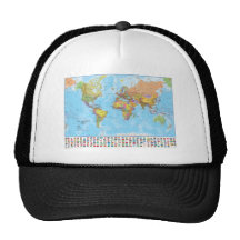 WM001_20M_WORLD_EN_flags Trucker Hats