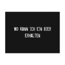 Wo kann ich ein Bier erhalten