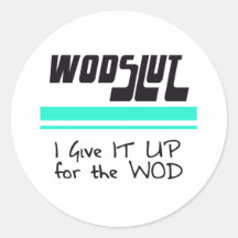 WODSLUT crossfit Sticker