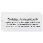 Woe To Those Who Make Unjust Laws Isaiah 10:1-2 invitations