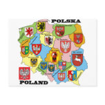 Wojewodztwa Polski_mapa postcards