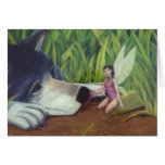 "Wolf and Fairy" card by Nathan James