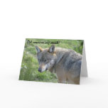 Wolf birthday card