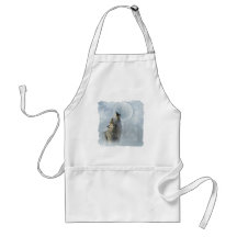 Wolf Blue Moon Apron