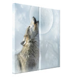 Wolf Blue Moon CANVAS Canvas Print