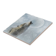 Wolf Blue Moon Ceramic Tiles