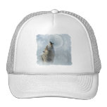 Wolf Blue Moon Trucker Hats