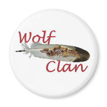 Wolf Clan Fridge Magnet