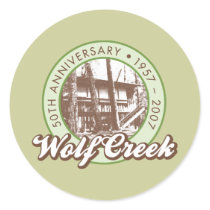Wolf Creek Round Sticker