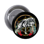Wolf Dreamcatcher Buttons