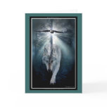Wolf & Eagle Animal Lover PEACE Greeting-card